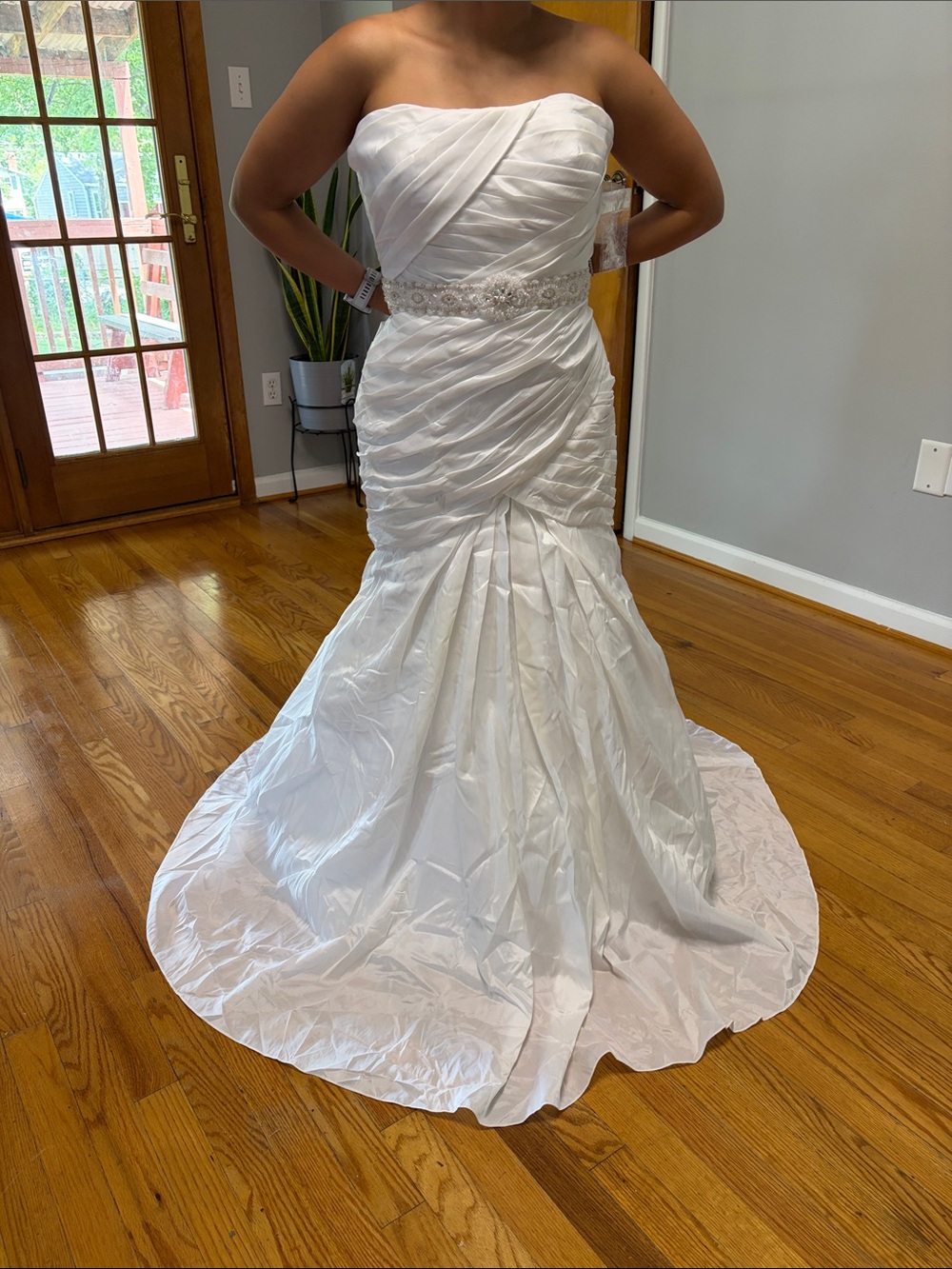 NWT Mary's Bridal 2238 Beaded Mermaid Wedding‎ Dress Corset Back Size 12